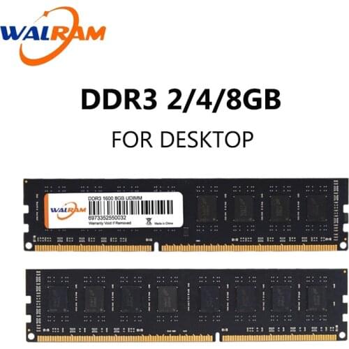 WALRAM memoria ram ddr3 4 gb for desktop 1600mhz 4gb1333 1866mhz memory pc computer pc3 12800 240pin memori rams