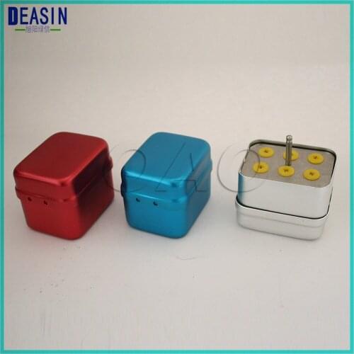6 Holes Dental Disinfection Burs Holder Block Stand Autoclavable Sterilizer Box Dentist Lab Equipment endo box