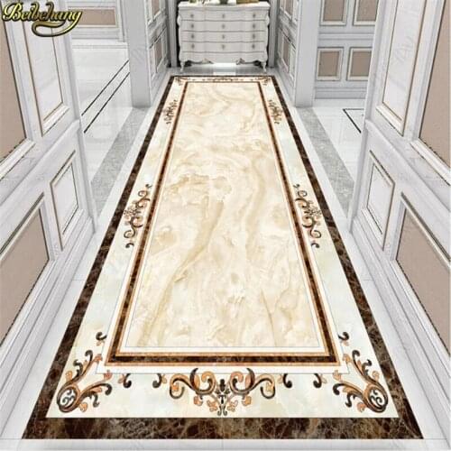 Beibehang Custom photo wallpaper floor painting stickers atmospheric marble corridor aisle water knife parquet papel de parede