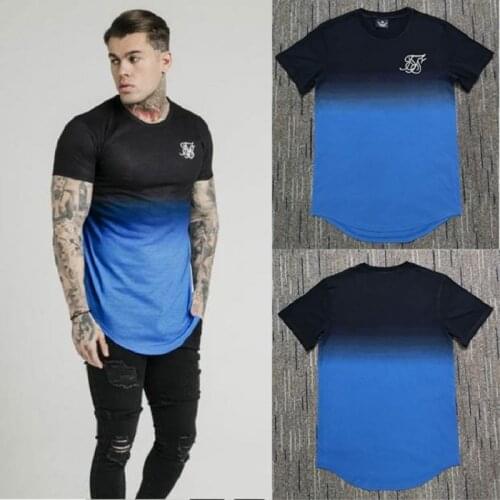 Casual Mens O-neck Sik SIlk T Shirts Fashion Mens Tops Men T-shirt Short Sleeve Siksilk Men Tshirt 2020