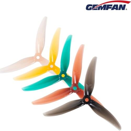 4pcs/2pairs Gemfan 3 Blade Propellers F3 F4 Freestyle 3 5.1x3x3 Freestyle 4 5.1x3.6x3 PC Props Gemfan Racing FPV Mulitoror Drone