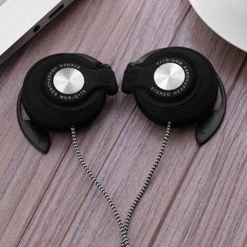 3.5mm Wired Gaming Headset On-Ear Sports Headphones Ear-hook Music Earphones for Smartphones Tablet Laptop Desktop PC