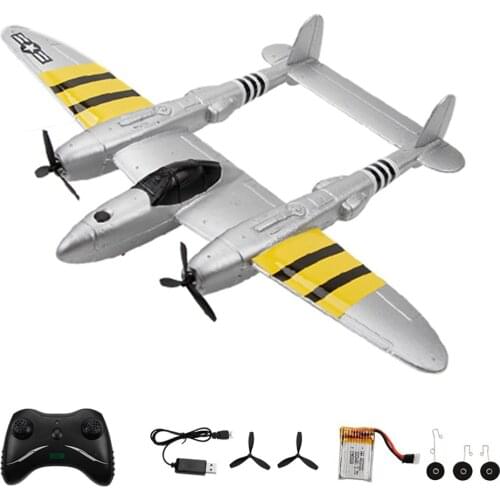 EPP Fixed Wing Radio Control FX816 P38 2.4G Wingspan RC Fighter Simulation Aircraft Airplane Model Toy Outdoor Flight Drone