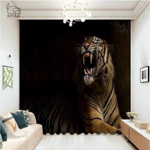 Nordic Tiger Curtains In The Bathroom Bedroom Decor White Curtains Home Essentials Beaded Curtain Kitchen Curtain Micro Shading