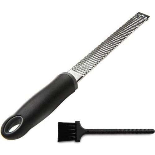 Cheese Chocolate Grater Lemon Fruit Zester Sharp Durable Scraper High Quality Stainless Steel Kitchen Tool Set Cleaning Brush