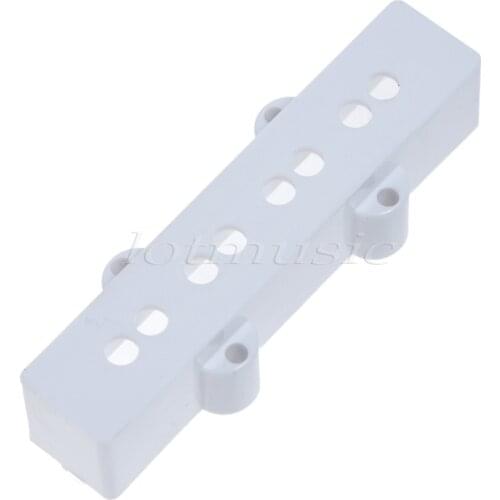 Hard plastic white open type pickup bridge cover for jazz bass replacement
