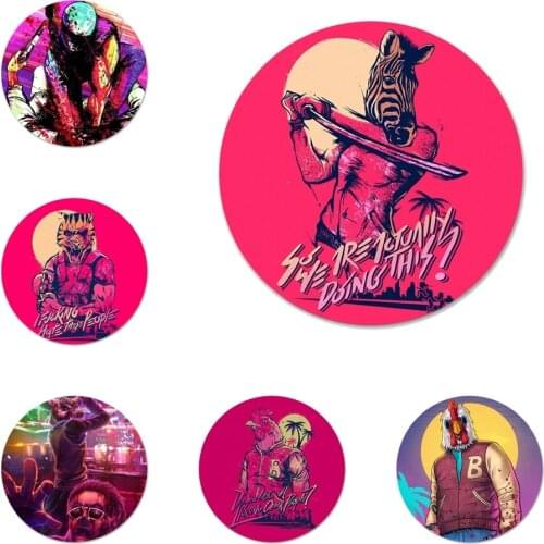 Hotline Miami 2 Wrong Number on Steam Owl Icons Pins Badge Decoration Brooches Metal Badges For Clothes Backpack Decoration