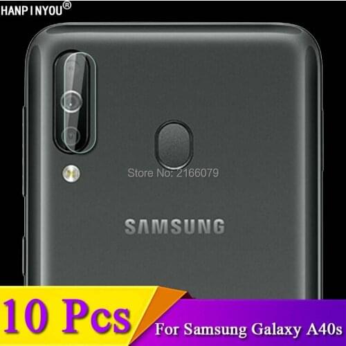 10 Pcs/Lot For Samsung Galaxy A40s A3050 6.4" Clear Rear Camera Lens Protective Protector Cover Soft Tempered Glass Film Guard