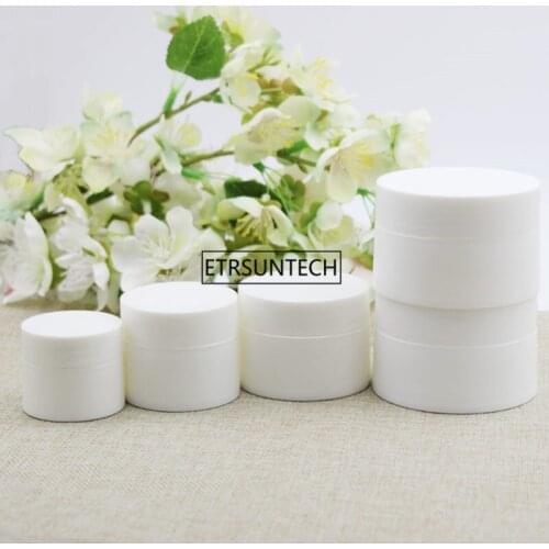 100pcs Empty Makeup Jar Pot 10g/20g/30g/50g Refillable Sample bottles Travel Face Cream Lotion Cosmetic Container F3359