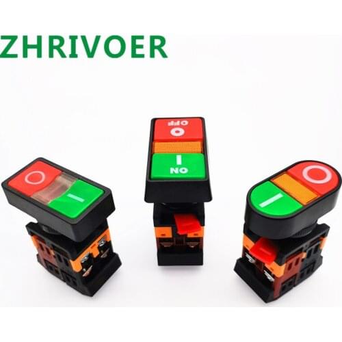 22mm/25mm/30mm on / Off / Stop No / NC Apbb-22n / As-22n/ppbb-30n Instantaneous Double Button Switch with Lamp 12V 24V 220V