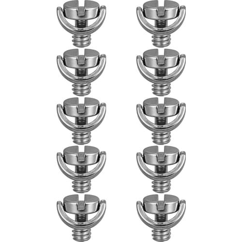 5pcs 1/4"-20 D Shaft D-ring Mounting Screw Adapter Tripod Monopod Quick Release Plate Camera Fixing Screw