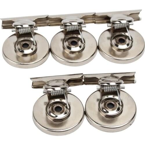 5Pcs Fridge Magnet Clips Message Note Holder Grip Magnetic Home Office Metal