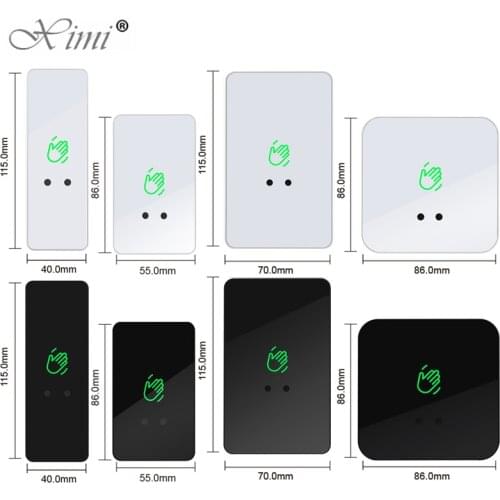 12V 24V Touchless Sensor Exit Button Door Release Switch IR Contactless Infrared No Touch Exit Button 3-15cm Adjustable