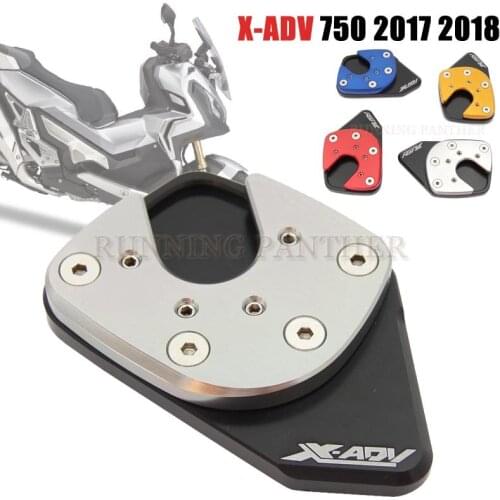 Motorcycle Side Stand Pad Plate Kickstand Enlarger Support Extension For HONDA XADV X-ADV 750 2017 2018 X ADV