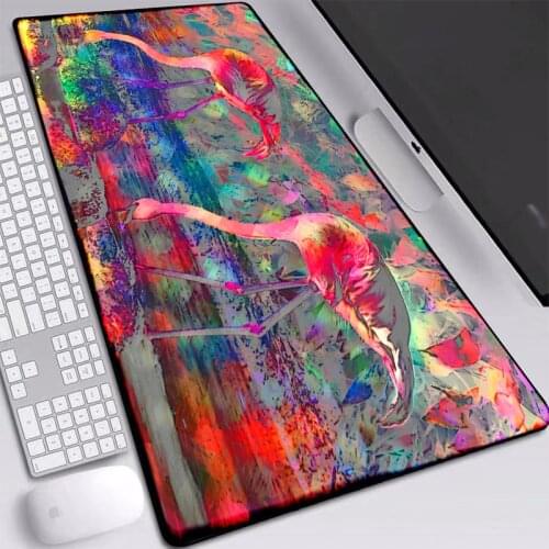 Mouse Pad Large XXL Flamingo Printed Desk Mat with Good Quality Rubber Locked Edge Pad Game Accessories for Gaming Pad Mouse