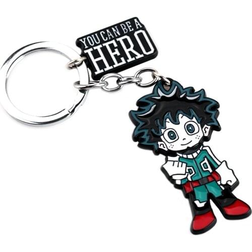 My Hero Academia Figure Lzuku Keychain You can Be a Hero Charm Key ring Anime Jewelry Cosplay Wholesale