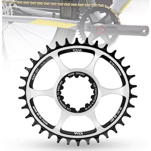32T/34T/36T Chain Wheel Integral Weight Reduction Treatment 6mm Throw Direct-mounted Bike Single Chainring for MTB crankset