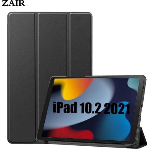 Funda ipad 10”2 2021 case PU Leather Tri-fold ebook Case For iPad 9 10.2 Case Tablets Sleeve iPad 9th generation Stand Cover