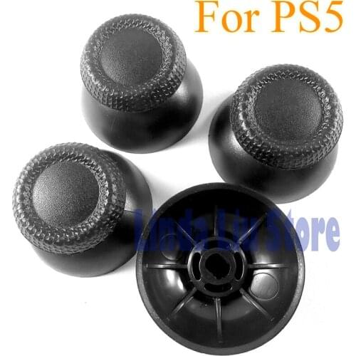 50pcs/lot Black Thumbsticks Analog Stick Cap Replacement For Sony PlayStation 5 PS5 Controller Joystick Cap Grip