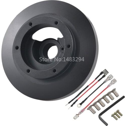 Black Racing Steering Wheel Short Hub Adapter Boss Kit Fit For BMW E38 M3 Z3 325 318 328 850ci 840i