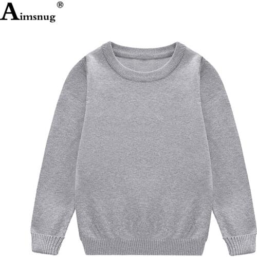 Children Fashion T-shirt Kids Unisex Round Neck Long Sleeve Tees Boys Girls Casual Knitted Shirt 2021 Autumn Leisure Cotton Tops