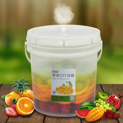 5L Leakproof Plastic Bucket Wine Beer Fermentation Faucet Barrel Airlock For Home Cover Brewing Tools Tank With Exhaust T6J5