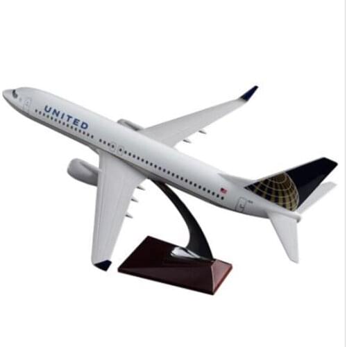 Collectible B737 about 40cm length United airlines airplane model toys aircraft diecast plastic alloy plane gifts for kids