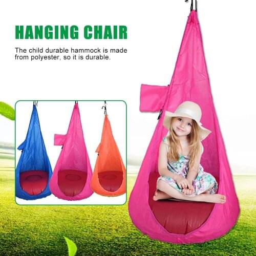 Home Child Durable Hammock Chair Kids Swing Pod Comfortable Hanging Seat Hanging Chair For Indoor And Outdoor Use