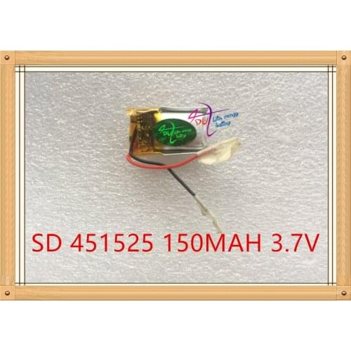 Liter energy battery 3.7V polymer lithium battery 451525 150MAH Bluetooth headset mouse and keyboard