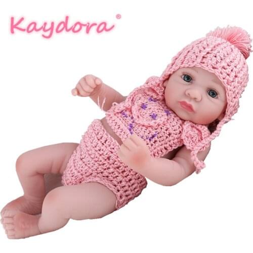 Kaydora 10 inch 25cm Adorable Mini Reborn Baby Dolls Handmade lol bebe reborn doll Girl Style baby doll Hot sale Christmas gift