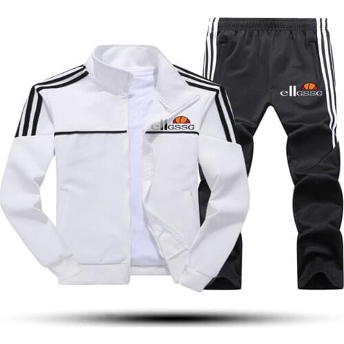 New Mens Casual Wear Spring And Autumn Mens Sportswear 2 Pieces Of Sports Suit Jacket + Pants Sportswear Mens Casual Wear