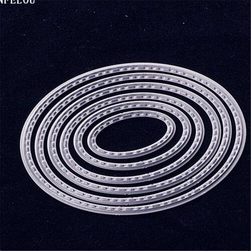 PANFELOU Easter Elliptic coil Scrapbooking card album paper die metal craft stencils punch cuts dies cutting