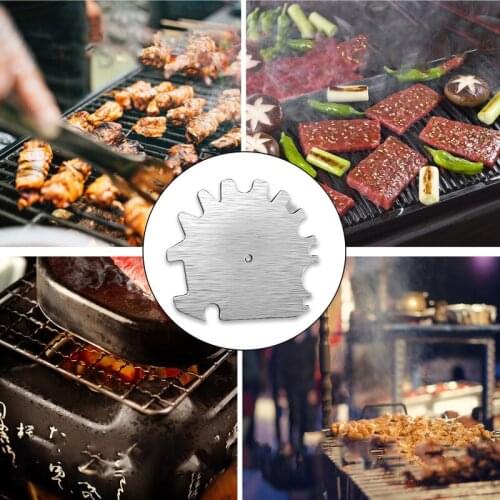 Portable Metal BBQ Grills Grate Cleaning Barbecue Scraper Scrubber Tool Grill Cleaning Barbecue Cleaning Grill Scraper