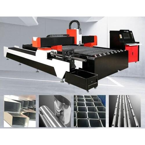 Industrial Laser Equipment 1530 Metal Plate Tube Pipe CNC Fiber Laser Cutting machine Rotary Device cutter