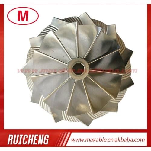 RHF5HB 50.39/68.01mm 11+0 blades high performance turbocharger billet/milling/aluminum 2618 compressor wheel