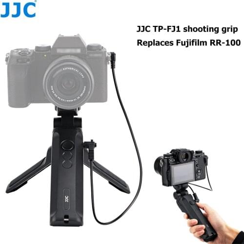 JJC RR-100 Remote Grip Tripod Stand for Fuji Fujifilm XT4 XS10 GFX100 XT3 XE3 XT30 X100V GFX 50R XPro3 XT20 X100F XA5 and more