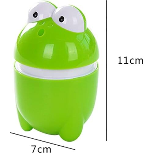 Cute Toothpick Box Frog Automatic Toothpick Holder Cartoon Plastic Bucket Toothpicks Storage Boxes Dispenser Home Decoration NEW