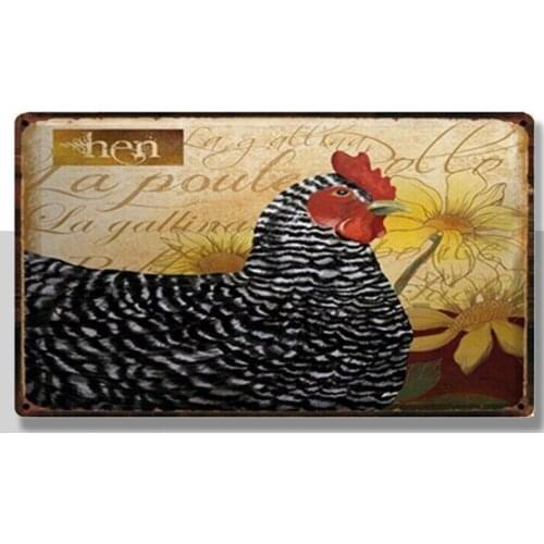 Farm Free Eggs Vintage Metal Sign Tin Poster Home Decor Pub Wall Art Painting