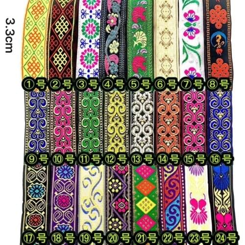 3.3cm ethnic style folk style nation style jacquard webbing,jacquard ribbon,garment ribbon,shoes ribbon,bag ribbon,QC1125E