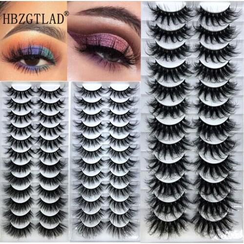 12 Pairs 25 mm 3d Mink Lashes Bulk Faux with Custom Box Wispy Natural Mink Lashes Pack Short Wholesales Natural False Eyelashes