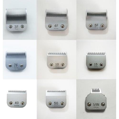 4pcs/lot 4f+5f+7f+10# Free shipping Sirreepet dog clipper detachable blade fit km km1 km2 max-45 alavon class-45 grooming