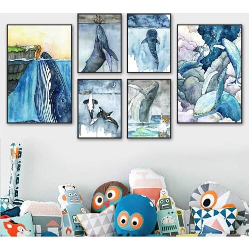 Настенные акварельные картины AFFTOBOM China At AliExpress