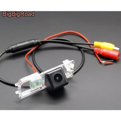 BigBigRoad Car Back up Reverse Camera For SEAT Ibiza Leon Alhambra Altea Cordoba 6K 6L Rear View Camera HD CCD Night Vision
