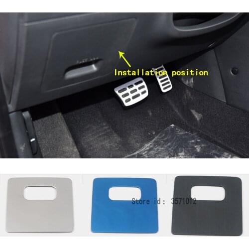 Car Sticker Stainless Steel Drive Storage Cover Glove Box Case Trim Handle For Hyundai Kona Encino Kauai 2017 2018 2019 2020