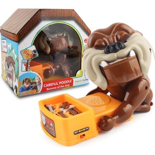 Large Bulldog Crocodile Shark Mouth Dentist Bite Finger Game Toy Funny Gag Interaction Joke Toy for Kids Children Play Fun Gifts