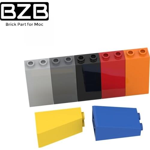 BZB MOC 98560 75 2x2x3 Ramp Face Bricks Building Blocks Parts Technical Bricks Children Brain Games DIY Toys Best Gifts 10PCS
