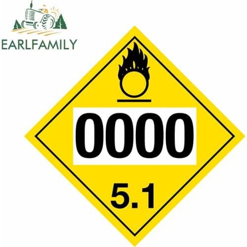 EARLFAMILY 13cm x 13cm For Warning Sign Fine Decal Scratch-Proof Car Stickers Waterproof Body for Car Vinyl Material Decor