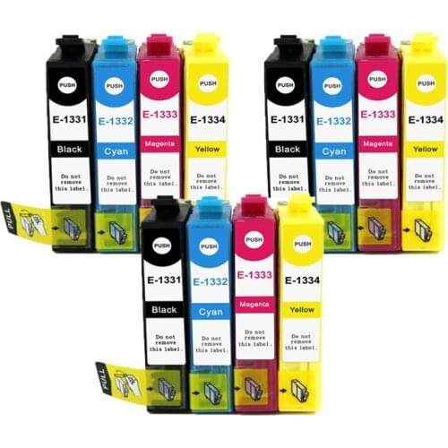 T1331-T1334 compatible ink cartridge for EPSON T12 T22 TX120 TX129 X235 TX420 TX320F TX420W TX430W N11 printers full ink