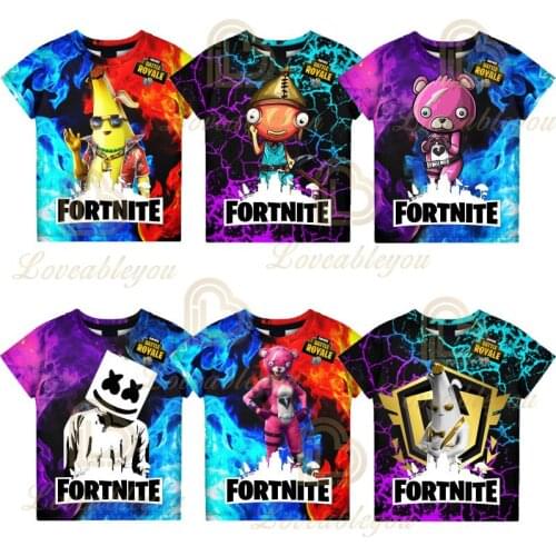 Fortnite New Skin Victory T-shirt Children Kids T-shirts Battle Royale 110-4XL 3d Tees Boys Girls Tops Men Women Tshirt