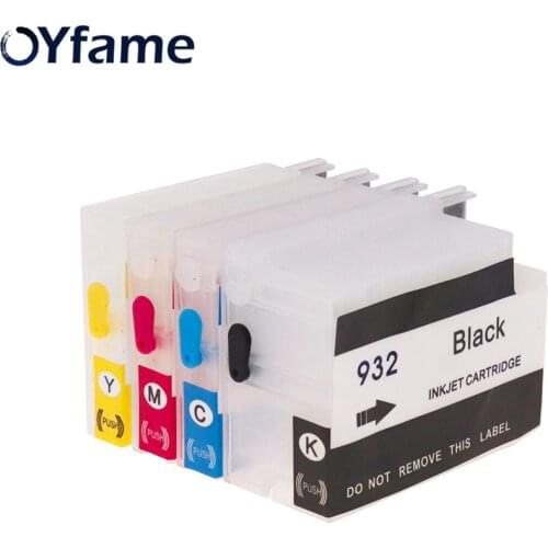 OYfame 932 933 Cartridge 932XL 933XL Ink Cartridge refill with ARC Chip for HP Officejet 6100 6600 6700 7610 7110 7612 Printer